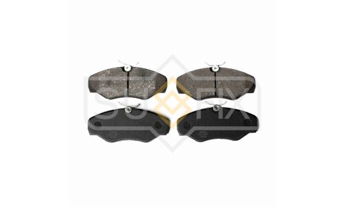 Колодки тормозные дисковые Sufix, передние, комплект на ось (4 шт), арт. SX-1397