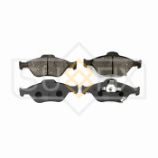 Колодки тормозные дисковые Sufix, передние, комплект на ось (4 шт), арт. SX-1498