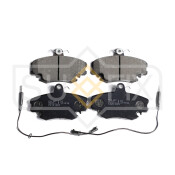 Колодки тормозные дисковые Sufix, передние, комплект на ось (4 шт), арт. SX-1249