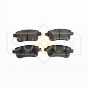 Колодки тормозные дисковые Sufix, задние, комплект на ось (4 шт), арт. SX-1412