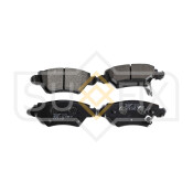 Колодки тормозные дисковые Sufix, задние, комплект на ось (4 шт), арт. SX-1387