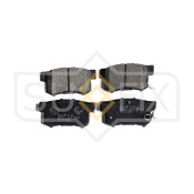 Колодки тормозные дисковые Sufix, задние, комплект на ось (4 шт), арт. SX-1152