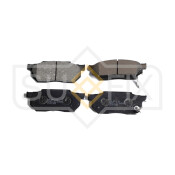 Колодки тормозные дисковые Sufix, передние, комплект на ось (4 шт), арт. SX-1166