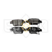 Колодки тормозные дисковые Sufix, задние, комплект на ось (4 шт), арт. SX-1450