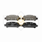 Колодки тормозные дисковые Sufix, задние, комплект на ось (4 шт), арт. SX-1421