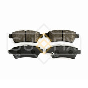 Колодки тормозные дисковые Sufix, задние, комплект на ось (4 шт), арт. SX-1375