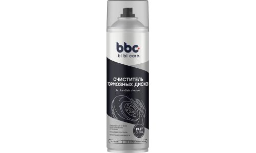 Очиститель тормозных дисков BiBiCare Brake Disk Cleaner, удаляет сажевые, масляные и дорожные загрязнения, аэрозоль 650мл, арт. 4405