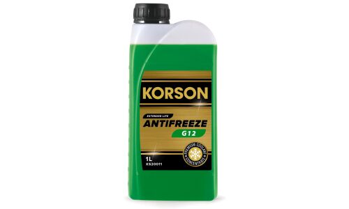 Антифриз Korson Extended Life Antifreeze, OAT, G12, зелёный, концентрат, 1л, арт. KS20011