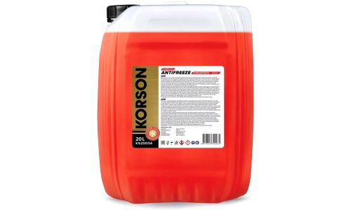 Антифриз Korson Extended Life Antifreeze, OAT, G12+, красный, концентрат, 20л, арт. KS20034