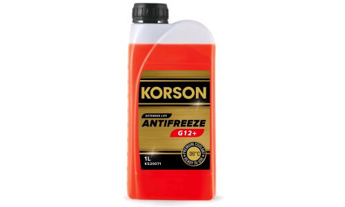 Антифриз Korson Extended Life Antifreeze, OAT, G12+, красный, -36°C, 1л, арт. KS20071