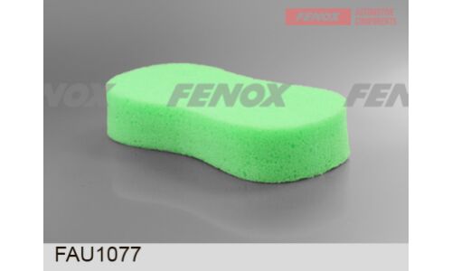 Губка Fenox, для мытья автомобилей, поролон, 190x90мм, зеленая, арт. FAU1077