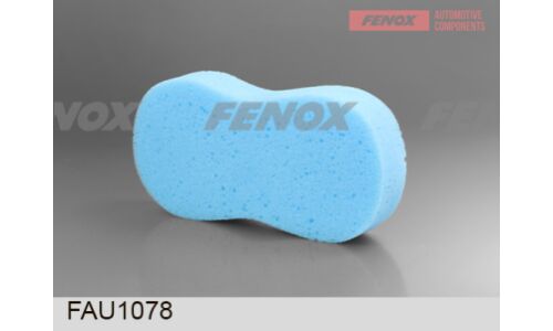 Губка Fenox, для мытья автомобилей, поролон, 220x110мм, голубая, арт. FAU1078