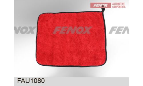 Салфетка из флиса двусторонняя, 30*40см, серый/красный Fenox, арт. FAU1080