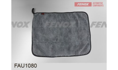 Салфетка из флиса двусторонняя, 30*40см, серый/красный Fenox, арт. FAU1080
