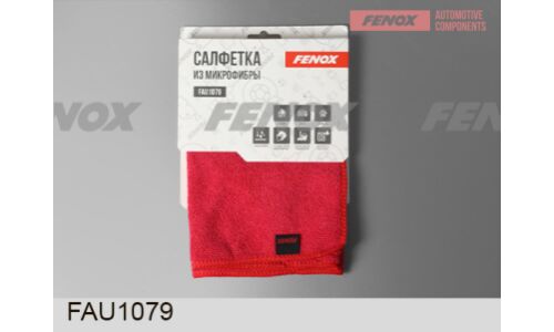 Салфетка из микрофибры, 40*40см, красный Fenox, арт. FAU1079