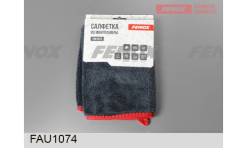 Салфетка Fenox, для сухой, влажной уборки и сбора воды, микрофибра, 400x400мм, серая, арт. FAU1074