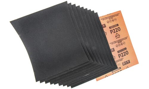 Бумага наждачная водостойкая 230x280 мм P220 DIY (10шт) ARNEZI, арт. R8011062