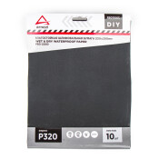 Бумага наждачная водостойкая 230x280 мм P320 DIY (10шт) ARNEZI, арт. R8011065