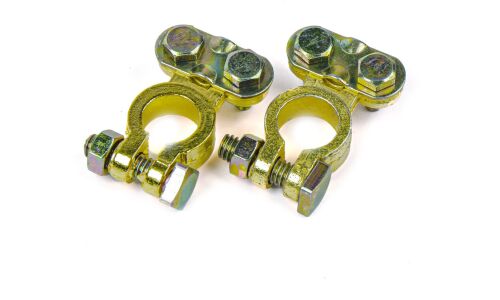 Клеммы АКБ цинк 2шт, прижимная планка ARNEZI, арт. A0103012