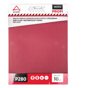 Бумага наждачная водостойкая 230x280 мм P280 Profi (10шт) ARNEZI, арт. R8011014