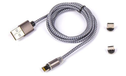 Кабель для мобильных устройств Arnezi, с USB на MiniUSB / MicroUSB / Lightning, 1м, 3А, магнитный коннектор, арт. A0605037