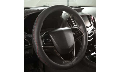 Оплетка на руль (M 38 см , иск. кожа PU) черная с перфорацией ARNEZI, арт. A0501035