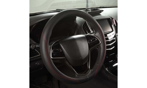 Оплетка на руль (M 38 см , иск. кожа PU) черная с перфорацией ARNEZI, арт. A0501040