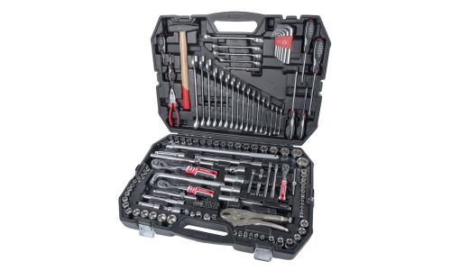 Набор инструментов Arnezi, с трещоткой, под размеры 1/2, 1/4, 3/8", комплект 147 предметов, арт. R0900147