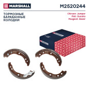 Колодки тормозные барабанные Marshall, комплект на ось (4 шт), арт. M2520244