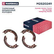 Колодки тормозные барабанные Marshall, комплект на ось (4 шт), арт. M2520249