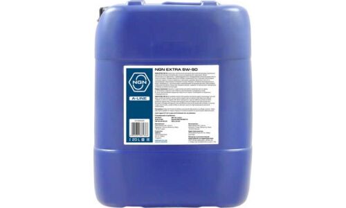 Масло моторное NGN A-Line Extra 5w50, синтетическое, API SN/CF, ACEA A3/B4, универсальное, 20л, арт. V272085820
