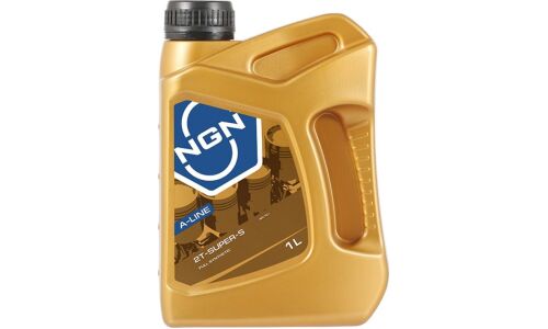 Масло для мототехники NGN A-Line 2T-Super-S, синтетическое, API TC+, JASO FD, 2-тактное, 1л, арт. V272085622