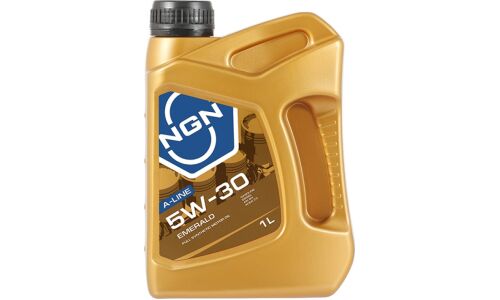 Масло моторное NGN A-Line Emerald 5w30, синтетическое, API SN, ACEA C3, универсальное, 1л, арт. V272085626