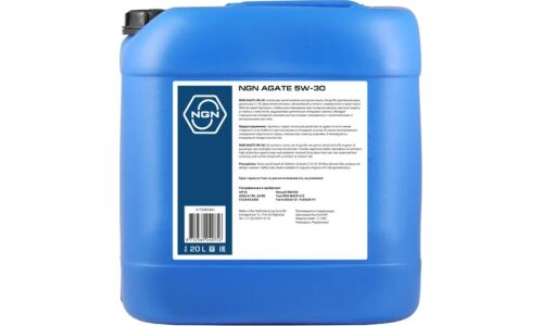 Масло моторное NGN A-Line Agate 5w30, синтетическое, API SN/CF, ACEA A5/B5, универсальное, 20л, арт. V272085841