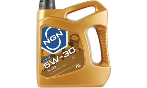 Масло моторное NGN A-Line Nord 5w30, синтетическое, API SM/CF, ACEA A3/B4, универсальное, 4л, арт. V272085337