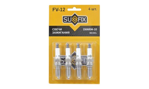 Свеча зажигания Sufix с никелевым электродом, арт. FV-12