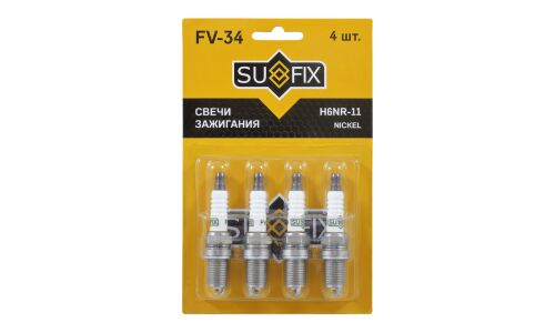 Свеча зажигания Sufix с никелевым электродом, арт. FV-34