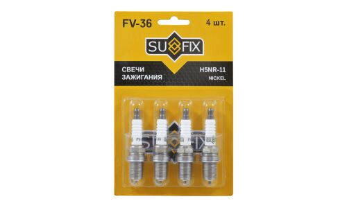 Свеча зажигания Sufix с никелевым электродом, арт. FV-36