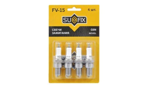 Свеча зажигания Sufix с никелевым электродом, арт. FV-15