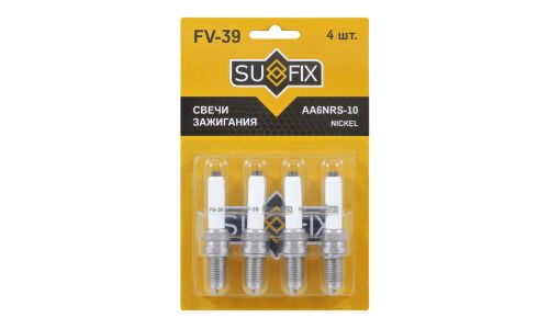 Свеча зажигания Sufix с никелевым электродом, арт. FV-39