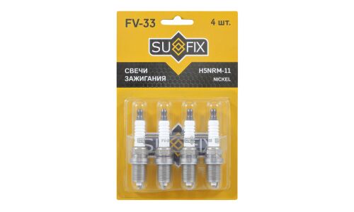 Свеча зажигания Sufix с никелевым электродом, арт. FV-33