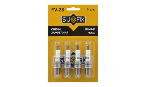 Свеча зажигания Sufix с никелевым электродом, арт. FV-26
