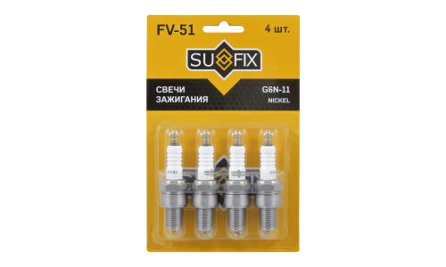 Свеча зажигания Sufix с никелевым электродом, арт. FV-51
