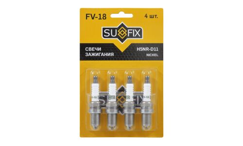 Свеча зажигания Sufix с никелевым электродом, арт. FV-18