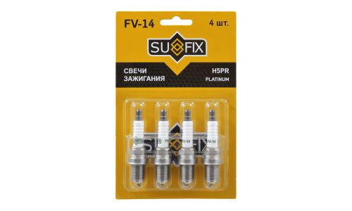 Свеча зажигания Sufix с платиновым электродом, арт. FV-14