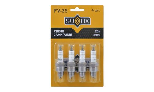 Свеча зажигания Sufix с никелевым электродом, арт. FV-25