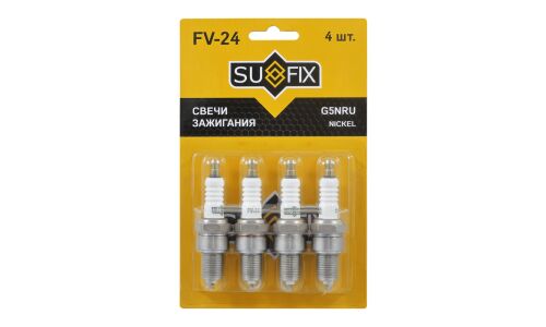 Свеча зажигания Sufix с никелевым электродом, арт. FV-24