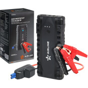 Портативное пусковое устройство Airline, с функцией Power Bank, 12000мАч, 12В, ток пуска 750А, 2хUSB порта, с фонариком, чехол для хранения, арт. AEAB006