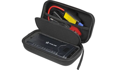 Портативное пусковое устройство Airline, с функцией Power Bank, 16000мАч, 12В, ток пуска 1000А, 2хUSB порта, с фонариком, чехол для хранения, арт. AEAB007