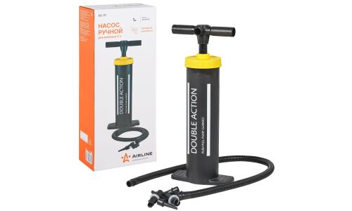 Насос для матраса Airline, ручной, 4л, длина шланга 1м, насадки, арт. KK-19